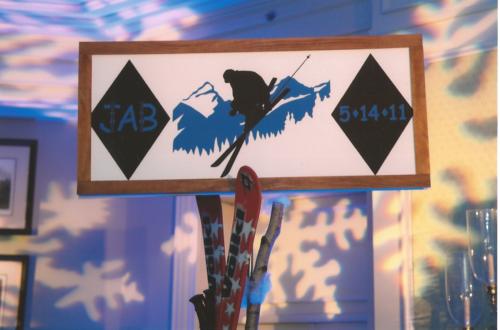 ski lodge sign
